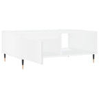 Tavolino da Salotto Bianco 90x60x35 cm in Legno Multistrato