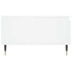 Tavolino da Salotto Bianco 90x60x35 cm in Legno Multistrato
