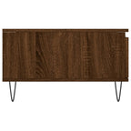 Tavolino da Salotto Rovere Marrone 90x60x35cm Legno Multistrato