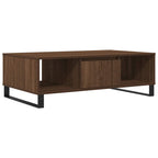 Tavolino Salotto Rovere Marrone 104x60x35 cm Legno Multistrato