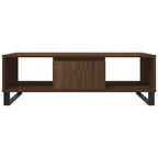 Tavolino Salotto Rovere Marrone 104x60x35 cm Legno Multistrato