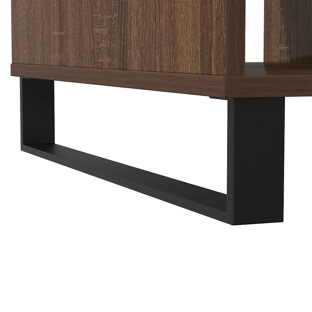 Tavolino Salotto Rovere Marrone 104x60x35 cm Legno Multistrato