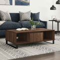 Tavolino Salotto Rovere Marrone 104x60x35 cm Legno Multistrato