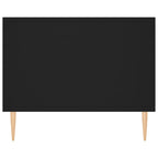 Tavolino da Salotto Nero 90x50x40 cm in Legno Multistrato