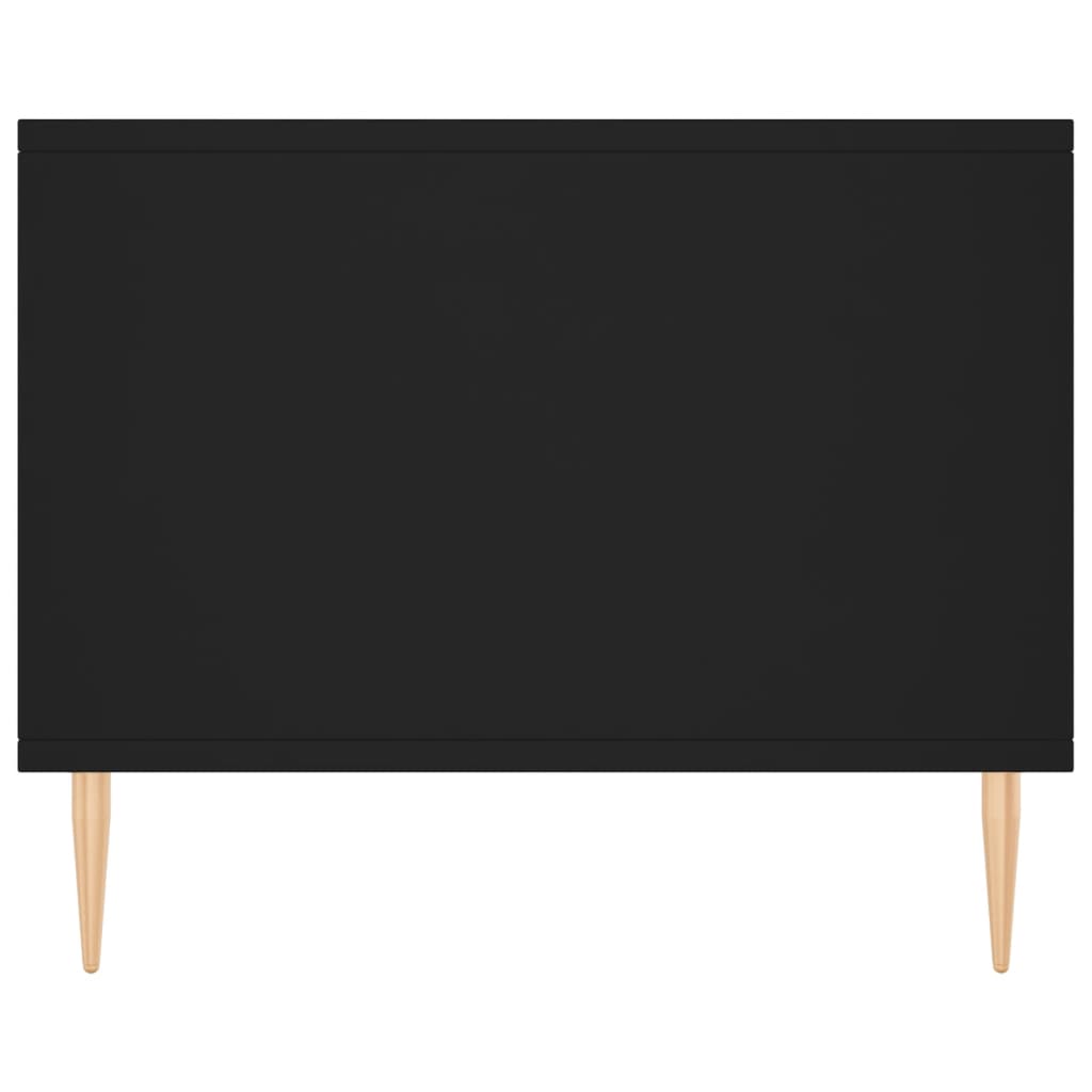 Tavolino da Salotto Nero 90x50x40 cm in Legno Multistrato