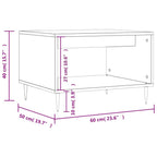 Tavolino da Salotto Rovere Sonoma 60x50x40 cm Legno Multistrato