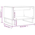 Tavolino da Salotto Rovere Sonoma 60x50x40 cm Legno Multistrato