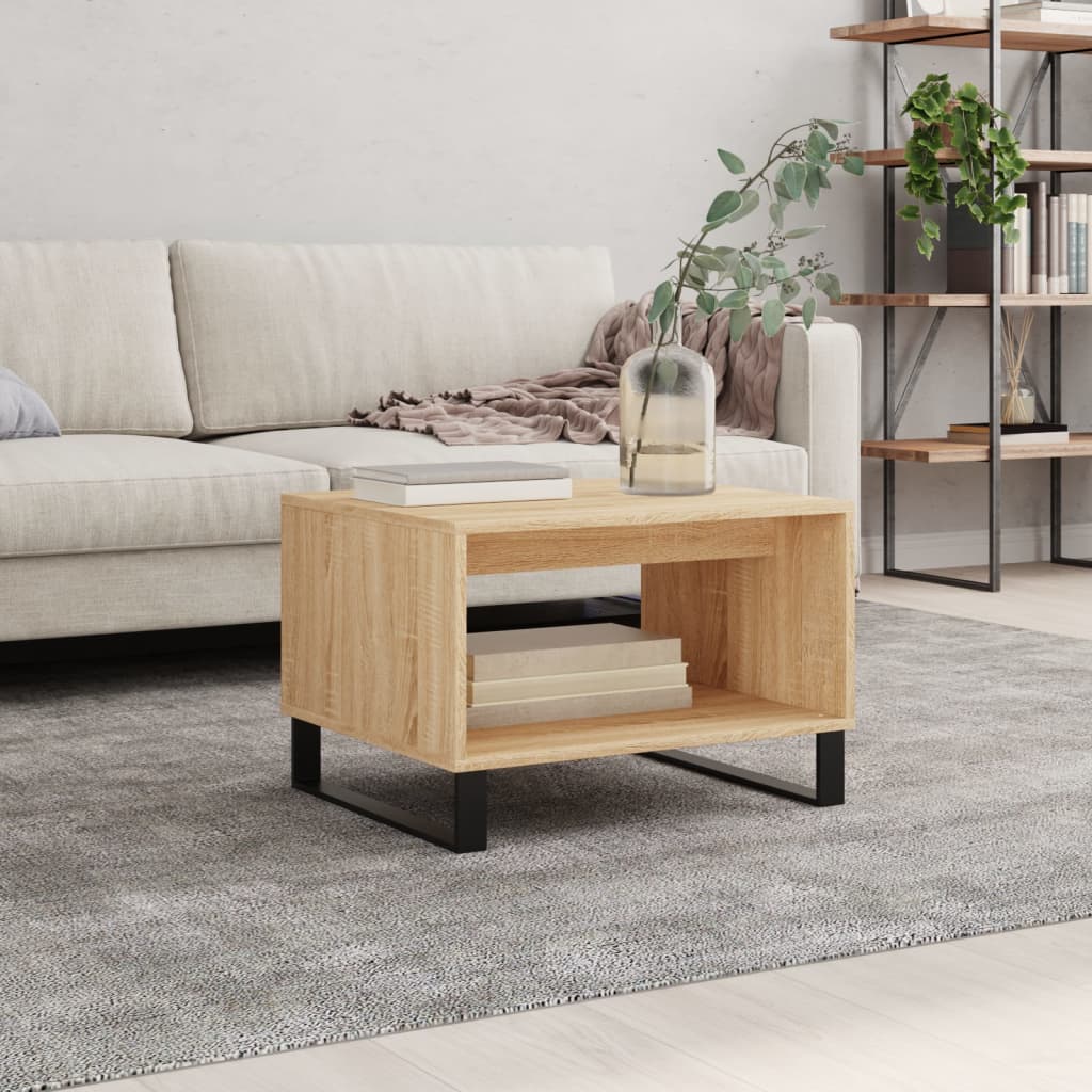 Tavolino da Salotto Rovere Sonoma 60x50x40 cm Legno Multistrato