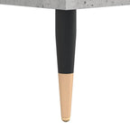 Panca Porta Scarpe Grigio Cemento 102x35x55cm Legno Multistrato