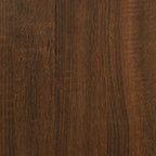 Panca Porta Scarpe Rovere Marrone 102x35x55cm Legno Multistrato