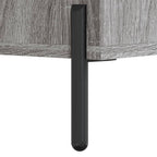 Panca Porta Scarpe Grigio Sonoma 102x35x55 cm Legno Multistrato