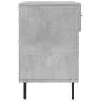 Panca Porta Scarpe Grigio Cemento 102x35x55cm Legno Multistrato