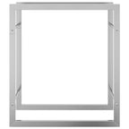 Portalegna 50x28x56 cm in Acciaio Inossidabile
