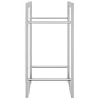 Portalegna 50x28x56 cm in Acciaio Inossidabile
