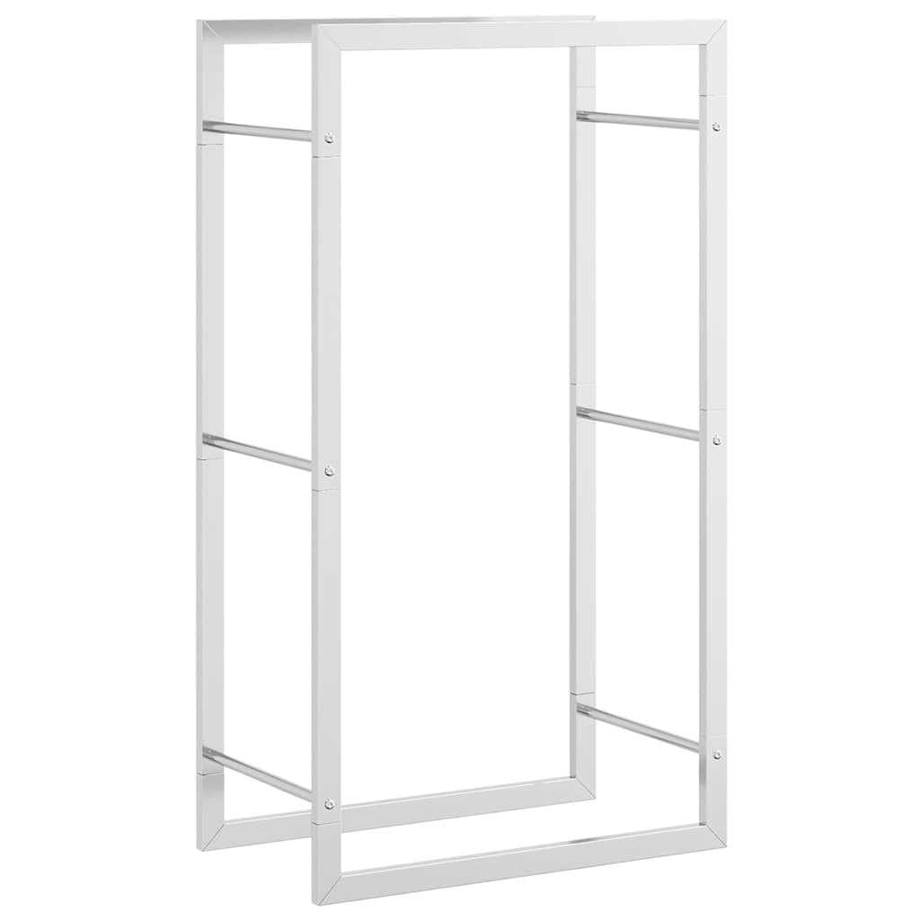 Portalegna 50x28x94 cm in Acciaio Inossidabile