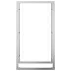 Portalegna 50x28x94 cm in Acciaio Inossidabile