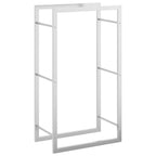 Portalegna 50x28x94 cm in Acciaio Inossidabile
