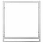 Portalegna 80x28x86 cm in Acciaio Inossidabile