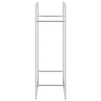Portalegna 80x28x86 cm in Acciaio Inossidabile