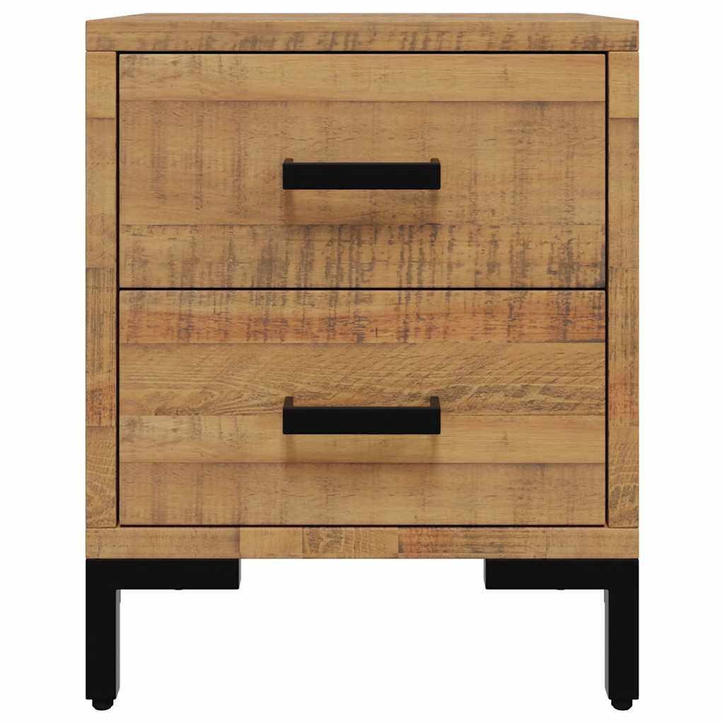 Comodini 2 pz 36x30x45 cm in Legno Massello di Pino