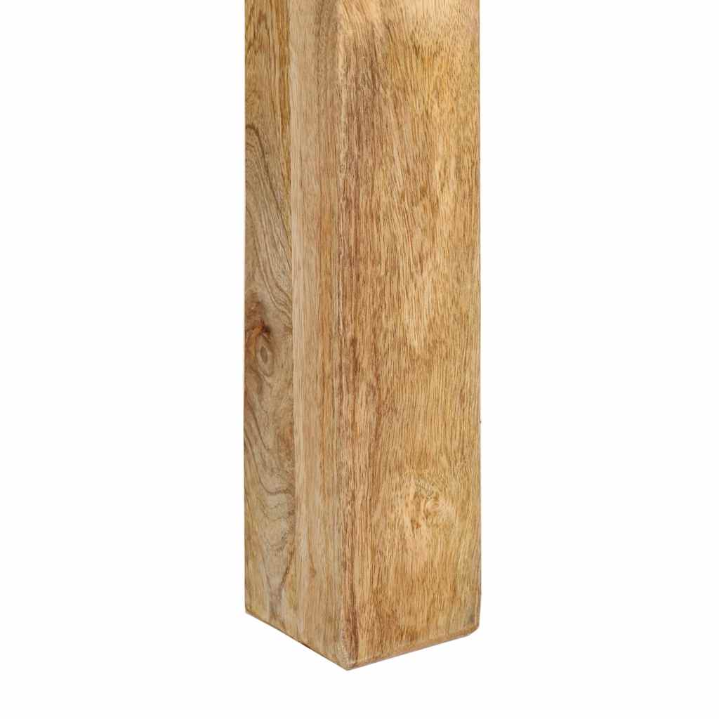 Tavolino da Salotto 55x55x35 cm in Legno Massello di Mango