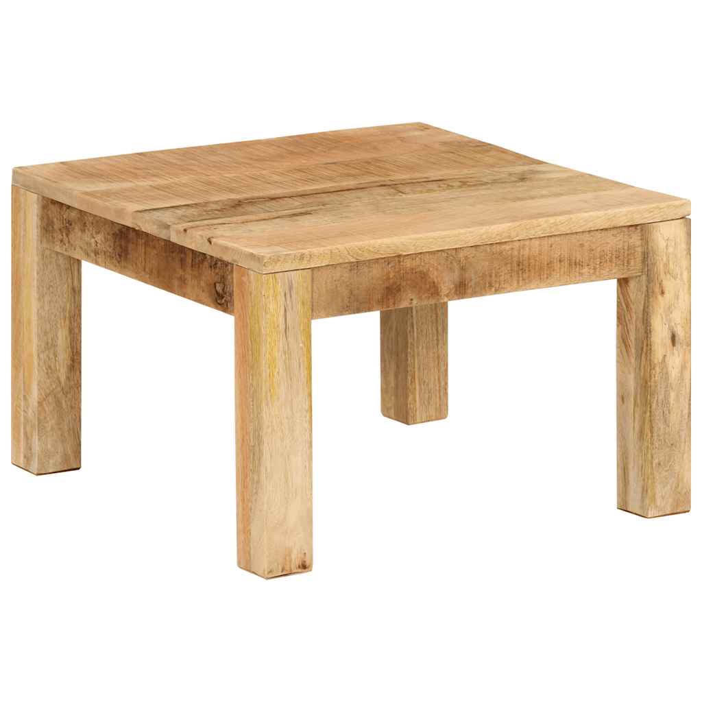 Tavolino da Salotto 55x55x35 cm in Legno Massello di Mango