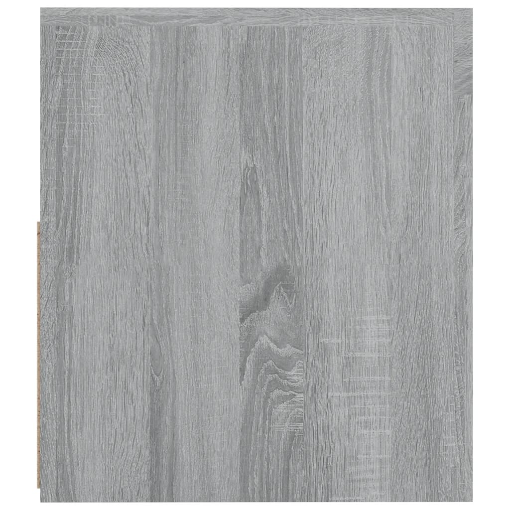 Comodini 2 pz con Luci LED Grigio Sonoma 60x35x40 cm