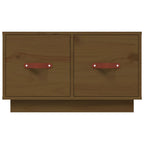 Tavolino da Salotto ambra 60x53x35 cm Legno Massello di Pino