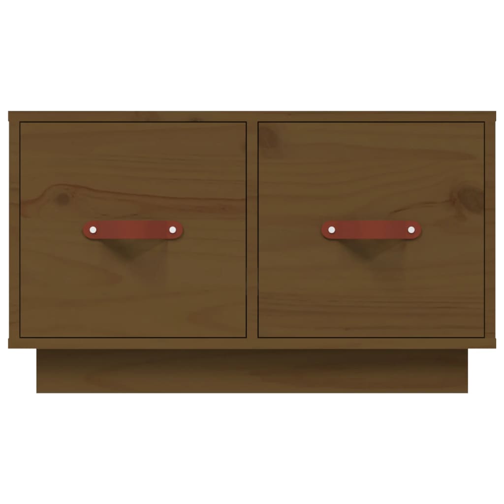 Tavolino da Salotto ambra 60x53x35 cm Legno Massello di Pino