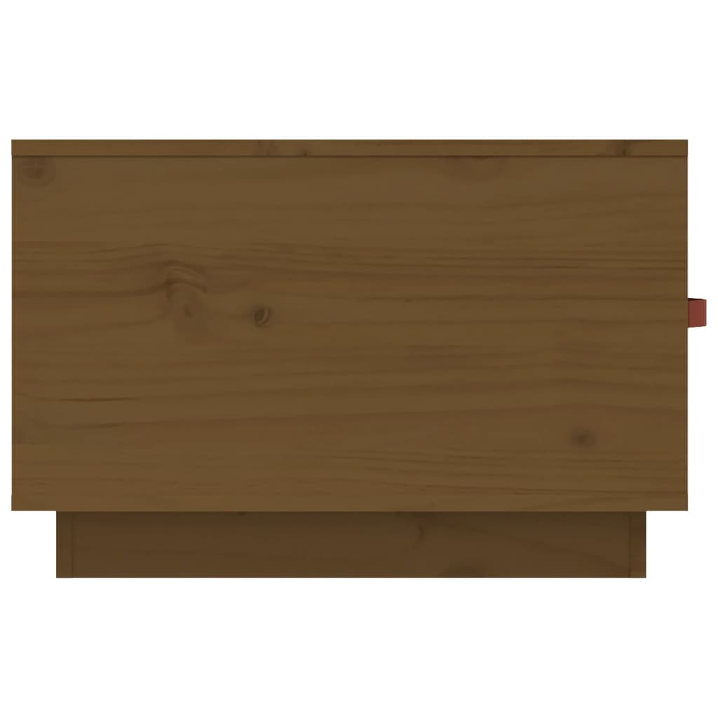 Tavolino da Salotto ambra 60x53x35 cm Legno Massello di Pino