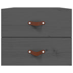 Comodini a Muro 2 pz Grigio 50x36x40 cm