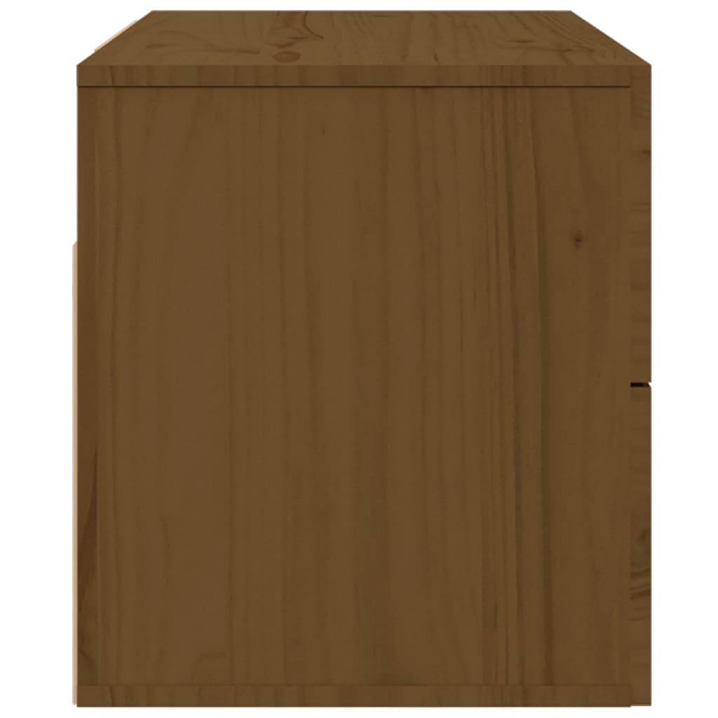 Comodino a Muro Marrone ambra 50x36x40 cm