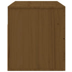 Comodino a Muro Marrone ambra 50x36x40 cm