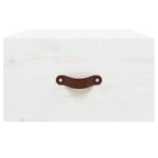 Comodino a Muro Bianco 40x29,5x22 cm