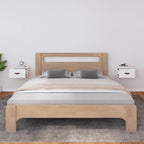 Comodini a Muro 2 pz Bianchi 40x29,5x22 cm