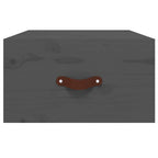 Comodini a Muro 2 pz Grigi 40x29,5x22 cm