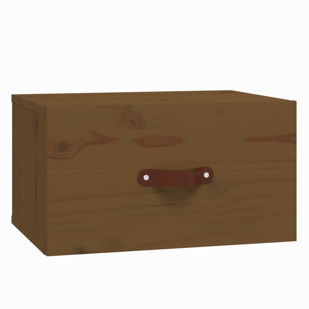 Comodini a Muro 2 pz ambra 40x29,5x22 cm