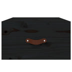 Comodini a Muro 2 pz Neri 40x29,5x22 cm