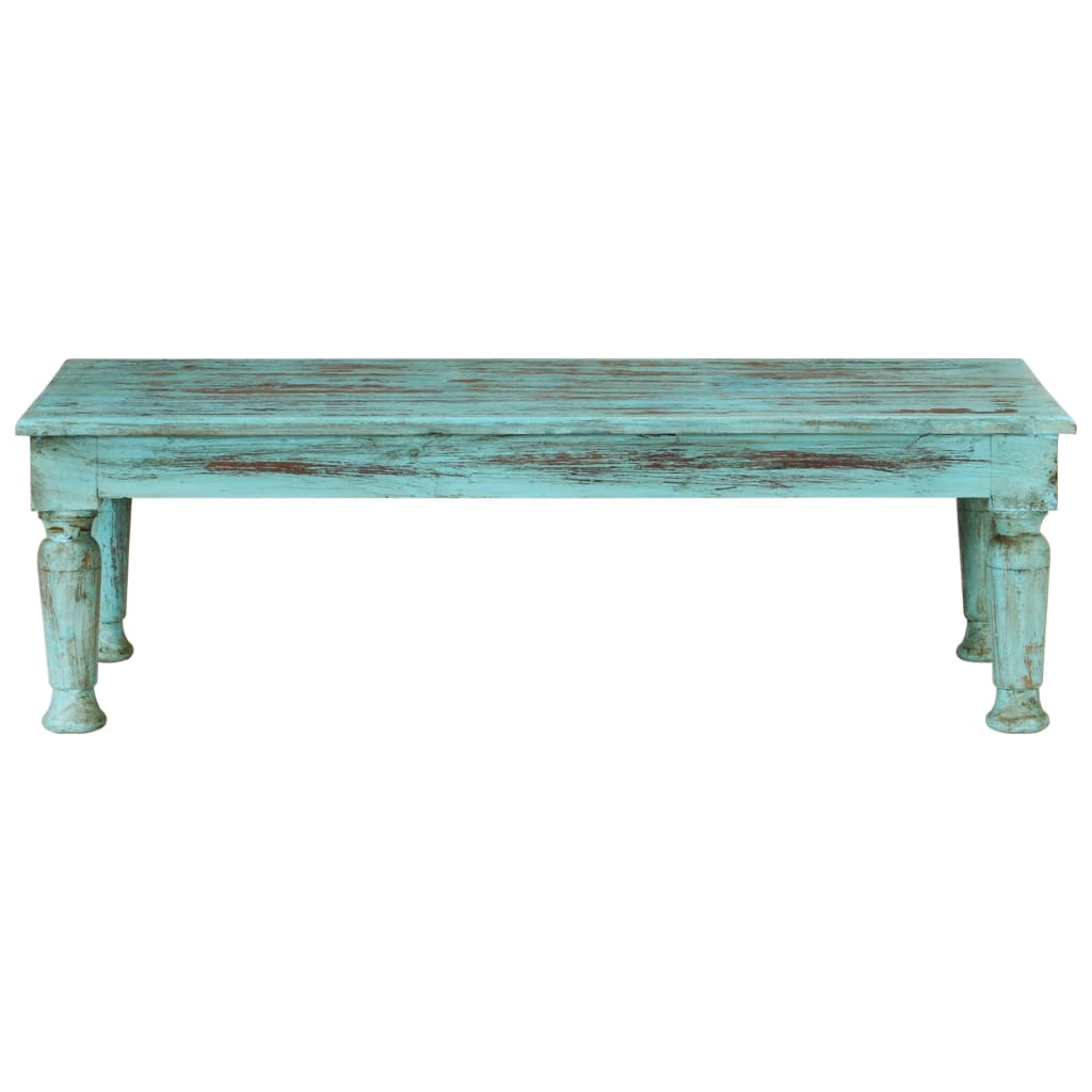 Tavolino da Salotto 110x50x34 cm in Legno Massello di Recupero