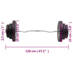 Bilanciere Curvo con Dischi 60 kg
