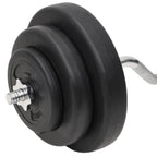 Set Bilanciere Curl e Manubri con Dischi 60 kg