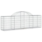 Cesti Gabbioni ad Arco 2 pz 200x30x60/80 cm Ferro Zincato