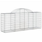 Cesti Gabbioni ad Arco 3 pz 200x50x80/100 cm Ferro Zincato