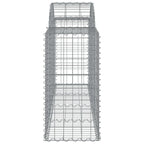 Cesti Gabbioni ad Arco 3 pz 200x50x80/100 cm Ferro Zincato