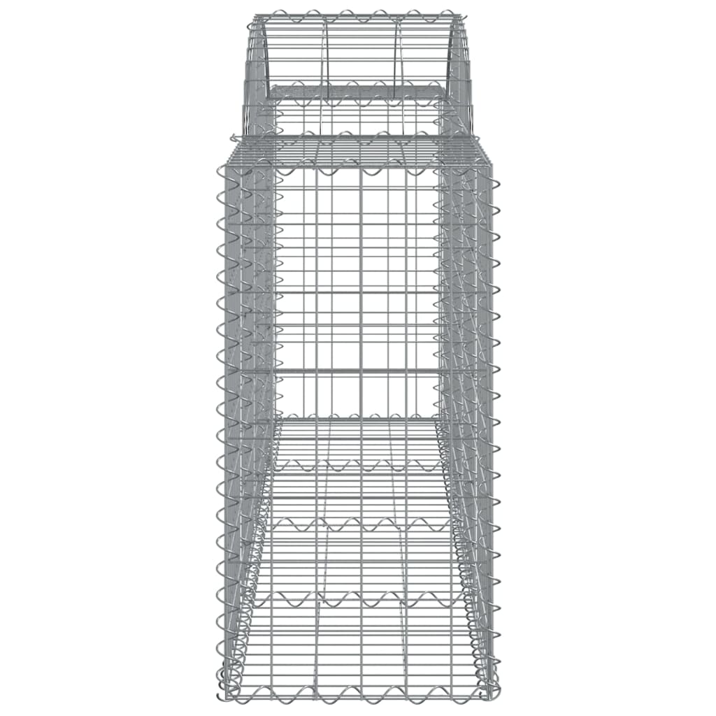 Cesti Gabbioni ad Arco 3 pz 200x50x80/100 cm Ferro Zincato