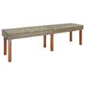 panchina Naturale 160 x 35 x 45 cm Legno di mango massello