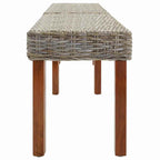 panchina Naturale 160 x 35 x 45 cm Legno di mango massello