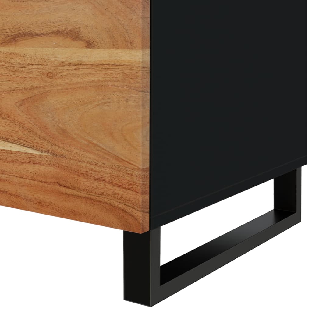 Tavolino da Soggiorno 80x50x40 cm Massello Acacia e Multistrato