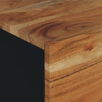 Tavolino da Soggiorno 80x50x40 cm Massello Acacia e Multistrato