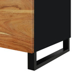 Tavolino da Soggiorno 80x50x40 cm Massello Acacia e Multistrato